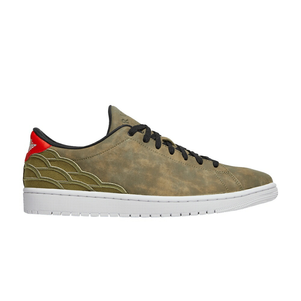 ナイキ コート 緑 グリーン 白色 ホワイト 黒色 ブラック エアジョーダン OIL GREEN スニーカー メンズ AIR JORDAN AIR JORDAN 1 CENTRE COURT / OIL GREEN WHITE BLACK