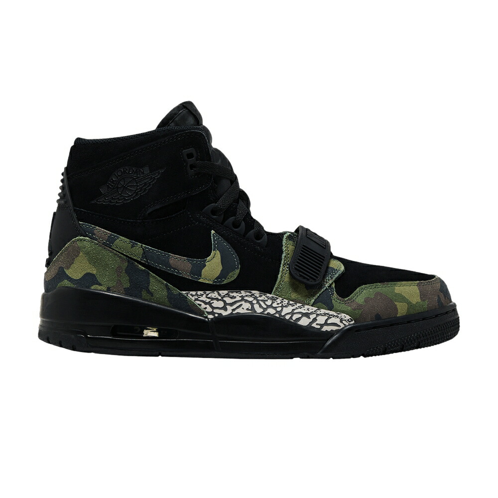 ナイキ レガシー 黒色 ブラック カモ柄 緑 グリーン エアジョーダン CAMO GREEN スニーカー メンズ AIR JORDAN AIR JORDAN LEGACY 213 / BLACK CAMO GREEN BLACK