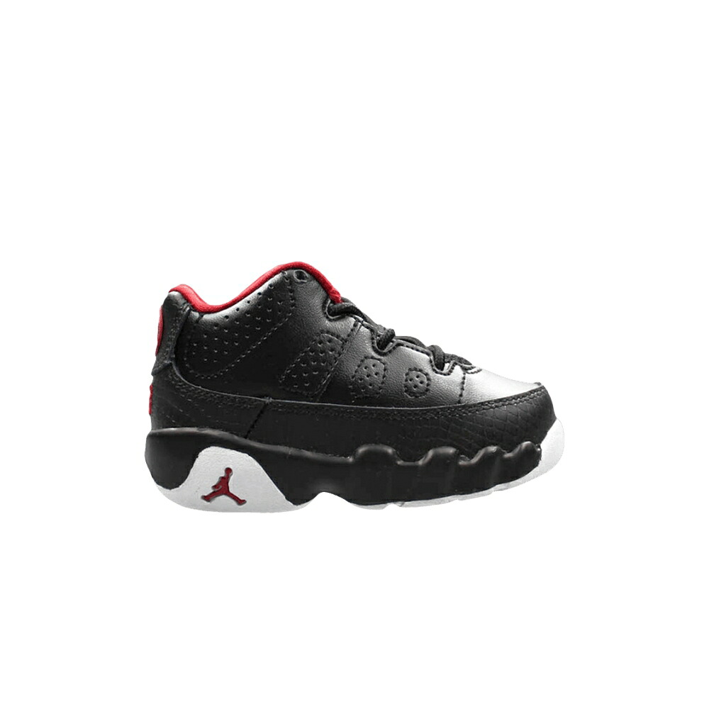 ナイキ 黒色 ブラック 赤 レッド 白色 ホワイト エアジョーダン 'BLACK' スニーカー メンズ AIR JORDAN AIR JORDAN 9 RETRO LOW BT / BLACK GYM RED WHITE