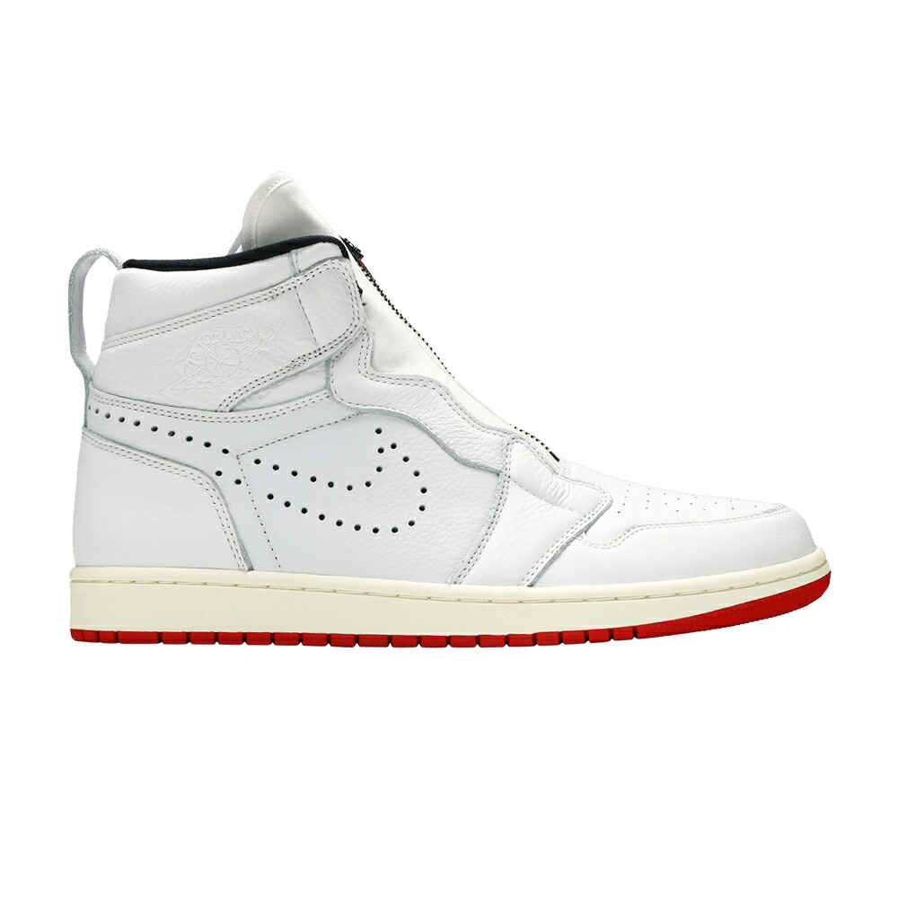 ナイキ ハイ 白色 ホワイト 赤 レッド エアジョーダン 'WHITE RED' スニーカー メンズ AIR JORDAN AIR JORDAN 1 RETRO HIGH ZIP UNIVERSITY / WHITE UNIVERSITY RED SAIL｜スニケス
