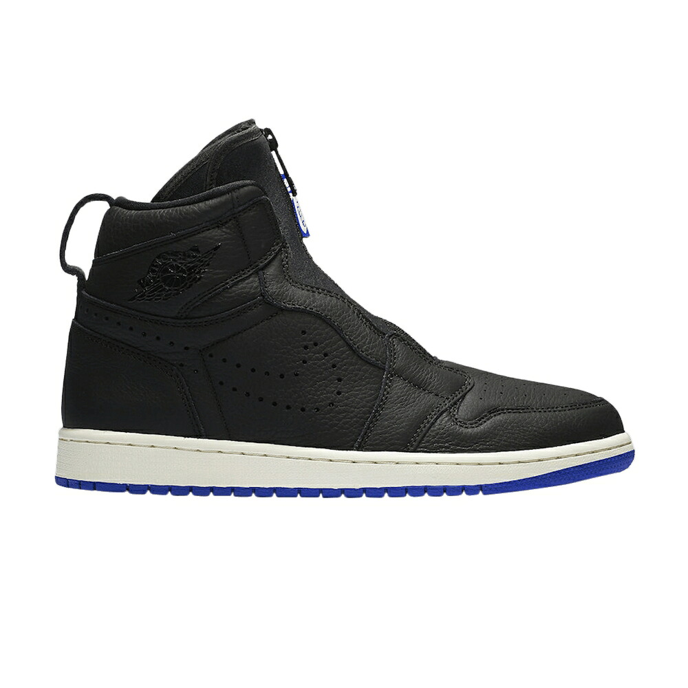 ナイキ ご機嫌 黒いこと 黒いこと エアジョーダン \u0027BLACK\u0027 スニーカー メンズ AIR JORDAN AIR JORDAN 1 RETRO HIGH ZIP / BLACK HYPER ROYAL SAIL