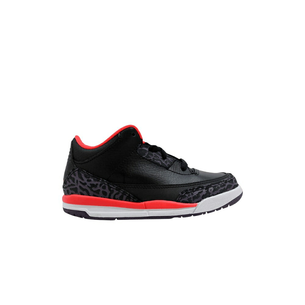 ナイキ 黒いこと 黒いこと クリムゾン エアジョーダン \u0027CRIMSON\u0027 もの言う花 AIR JORDAN AIR JORDAN 3 RETRO TD / BLACK BRIGHT CRIMSON CANYON