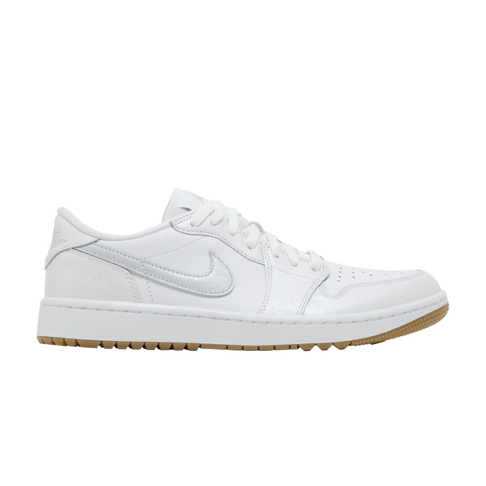 ナイキ ゴルフ 白色 ホワイト ピュア プラチナム エアジョーダン WHITE GUM スニーカー メンズ AIR JORDAN AIR JORDAN 1 LOW GOLF / WHITE PURE PLATINUM GUM MEDIUM