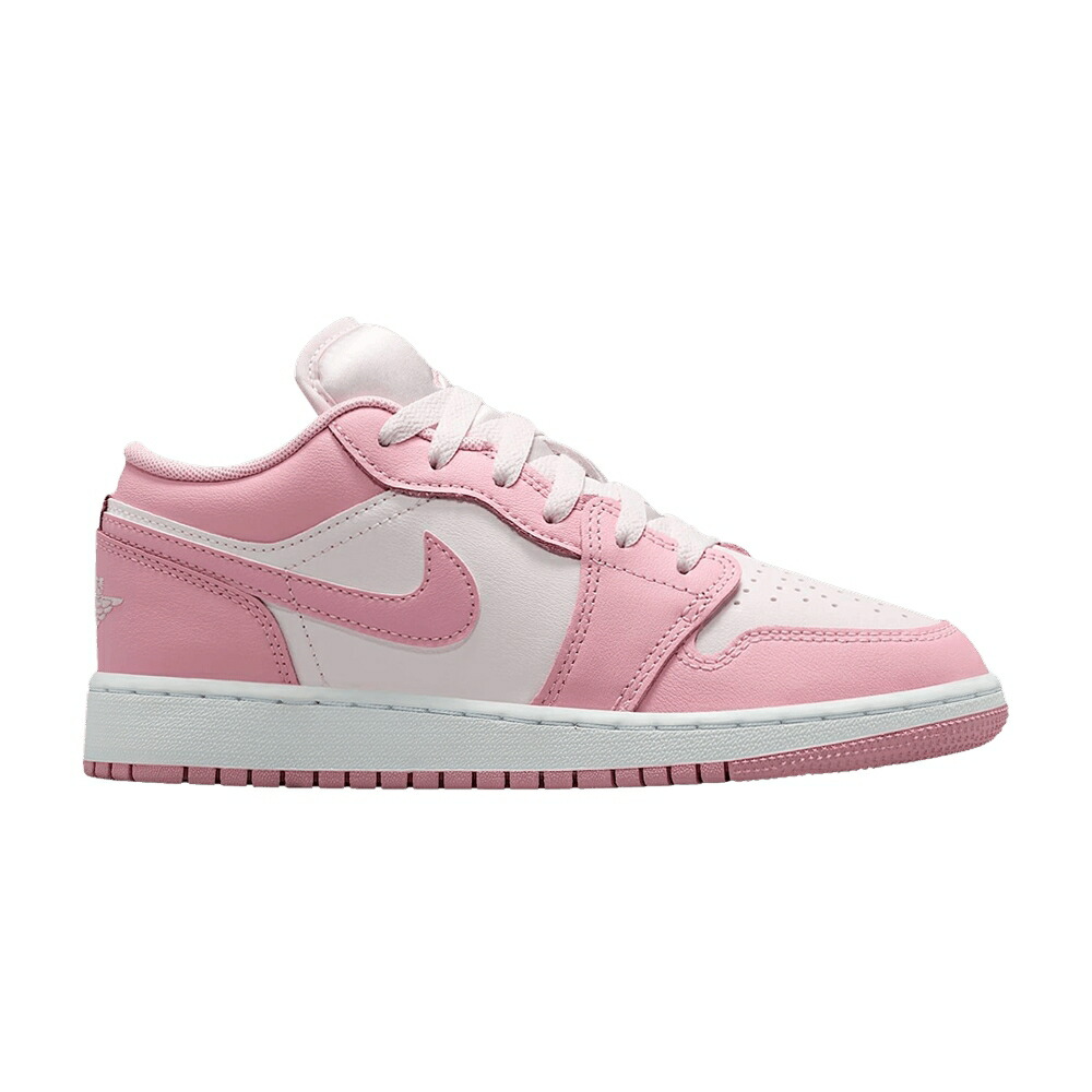 ナイキ ピンク 白色 ホワイト パール エアジョーダン 'MEDIUM PINK' ジュニア キッズ AIR JORDAN AIR JORDAN 1 LOW GS SOFT PINK/WHITE/PEARL / MEDIUM SOFT PINK WHITE PEARL ベビー マタニティ スニーカー
