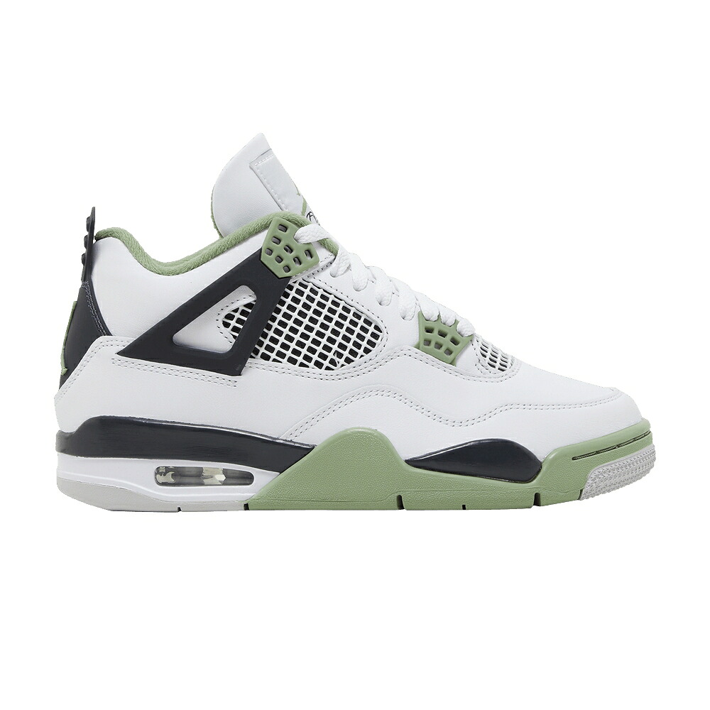 ナイキ 白いこと 白いこと エアジョーダン \u0027SEAFOAM\u0027 スニーカー レディース AIR JORDAN WMNS AIR JORDAN 4 RETRO / WHITE SEAFOAM DARK ASH NEUTRAL