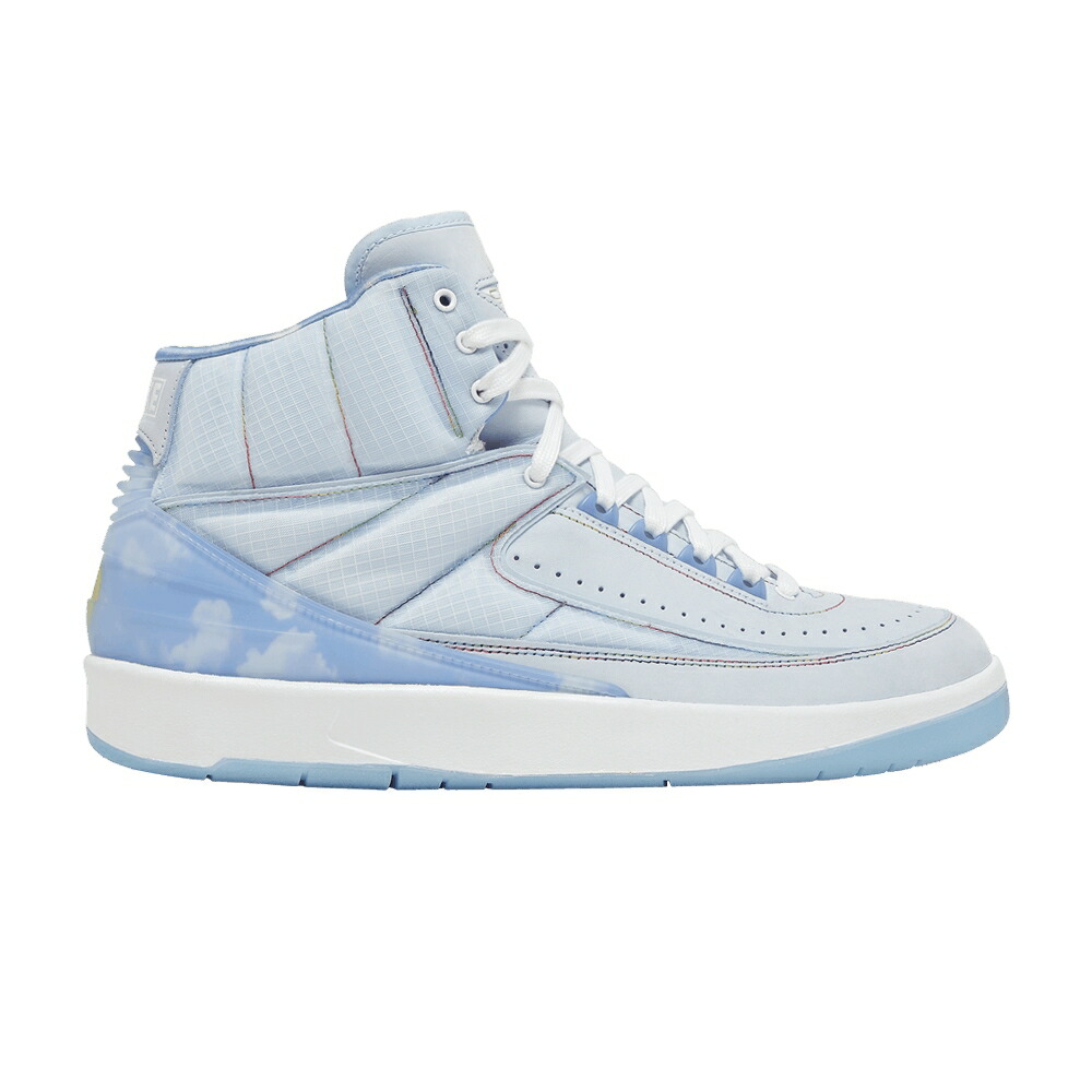 ナイキ 青色 ブルー 白色 ホワイト エアジョーダン J. スニーカー メンズ AIR JORDAN BALVIN X AIR JORDAN 2 RETRO SP / CELESTINE BLUE WHITE MULTI COLOR