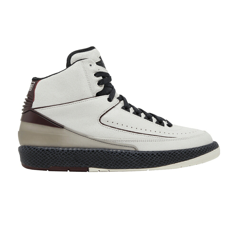 ナイキ 黒いこと 黒いこと ぶどう酒色 バーガンディー エアジョーダン \u0027AIRNESS\u0027 スニーカー メンズ AIR JORDAN A MA MANI RE X AIR JORDAN 2 RETRO SP / SAIL BLACK BURGUNDY CRUSH