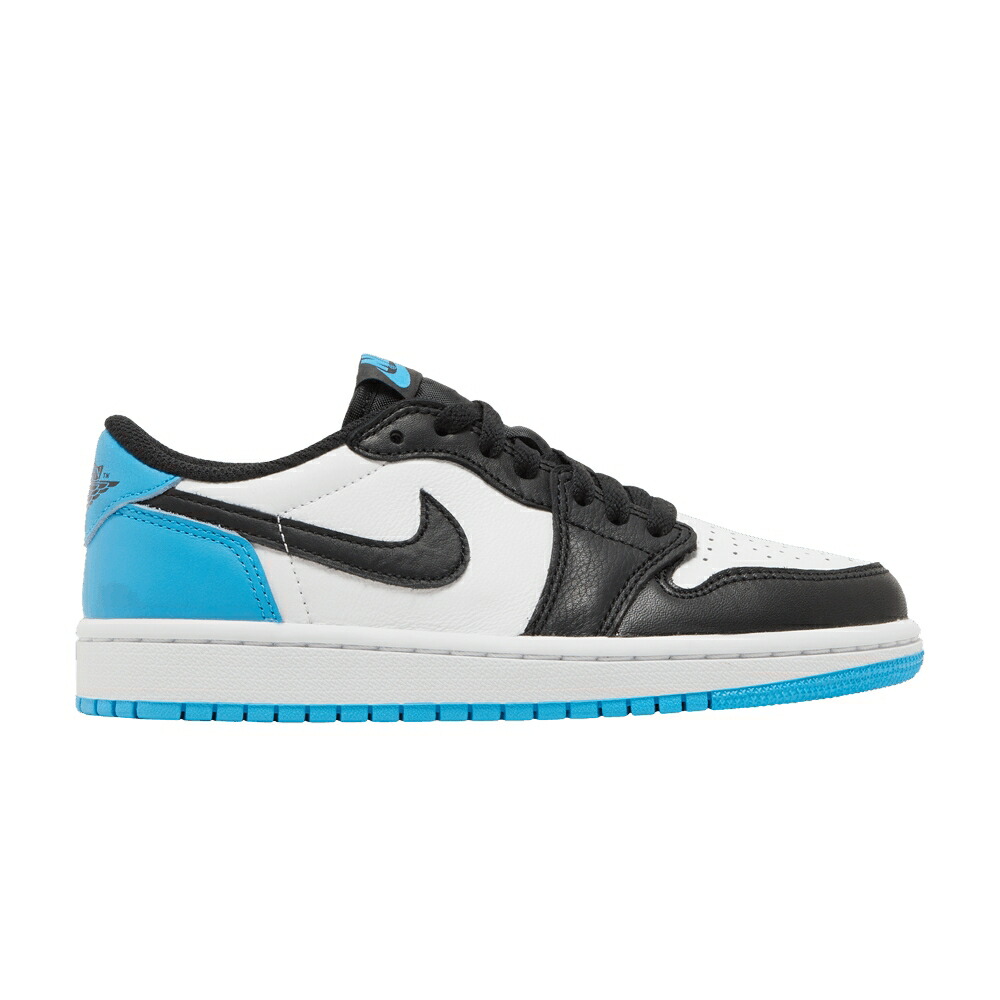 ナイキ 白色 ホワイト 黒色 ブラック 青色 ブルー エアジョーダン 'UNC' スニーカー レディース AIR JORDAN WMNS AIR JORDAN 1 RETRO LOW OG / WHITE BLACK DARK POWDER BLUE