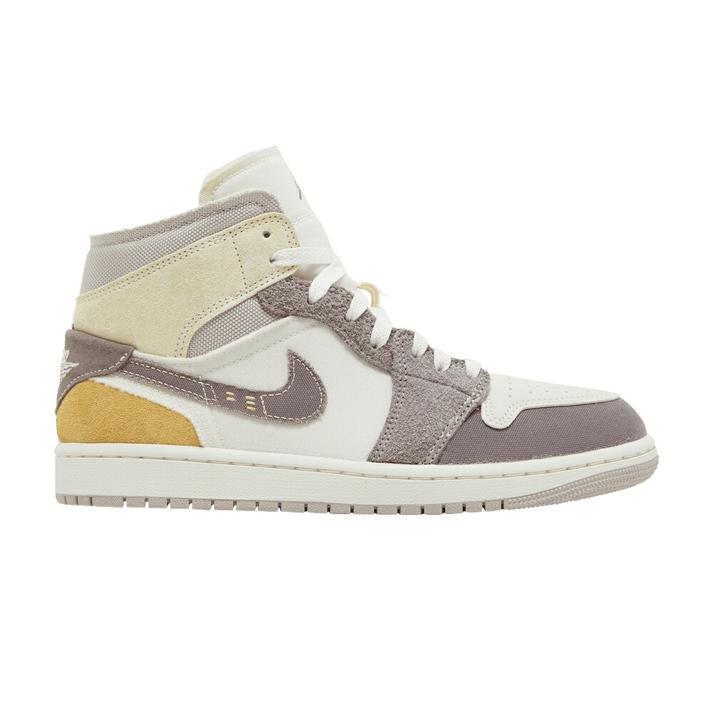 ナイキ ミッド エアジョーダン \u0027INSIDE HAZE\u0027 スニーカー メンズ AIR JORDAN AIR JORDAN 1 MID SE CRAFT OUT - TAUPE / SAIL TAUPE HAZE FOSSIL STONE 靴-メンズ靴-スニーカー