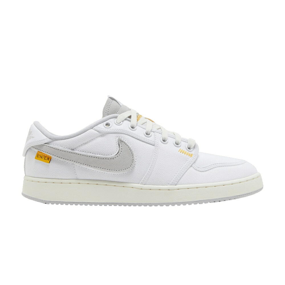 ナイキ ユニオン ロサンゼルス 白色 ホワイト ゴールド エアジョーダン 'WHITE GREY' スニーカー メンズ AIR JORDAN UNION LA X AIR JORDAN 1 KO LOW NEUTRAL / WHITE SAIL UNIVERSITY GOLD|スニケス