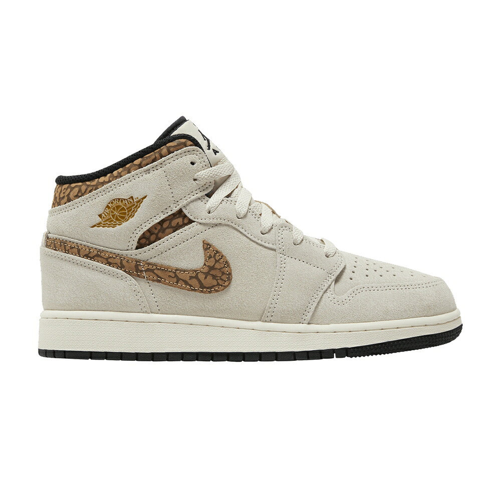 ナイキ ミッド 茶色 ブラウン エアジョーダン 'BROWN ELEPHANT' ジュニア キッズ AIR JORDAN AIR JORDAN 1 MID SE GS / LIGHT OREWOOD BROWN METALLIC ベビー マタニティ スニーカー