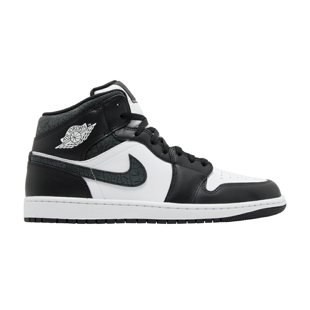 ナイキ ミッド 黒色 ブラック 白色 ホワイト エアジョーダン PANDA ELEPHANT スニーカー メンズ AIR JORDAN AIR JORDAN 1 MID SE / OFF NOIR BLACK WHITE BLACK