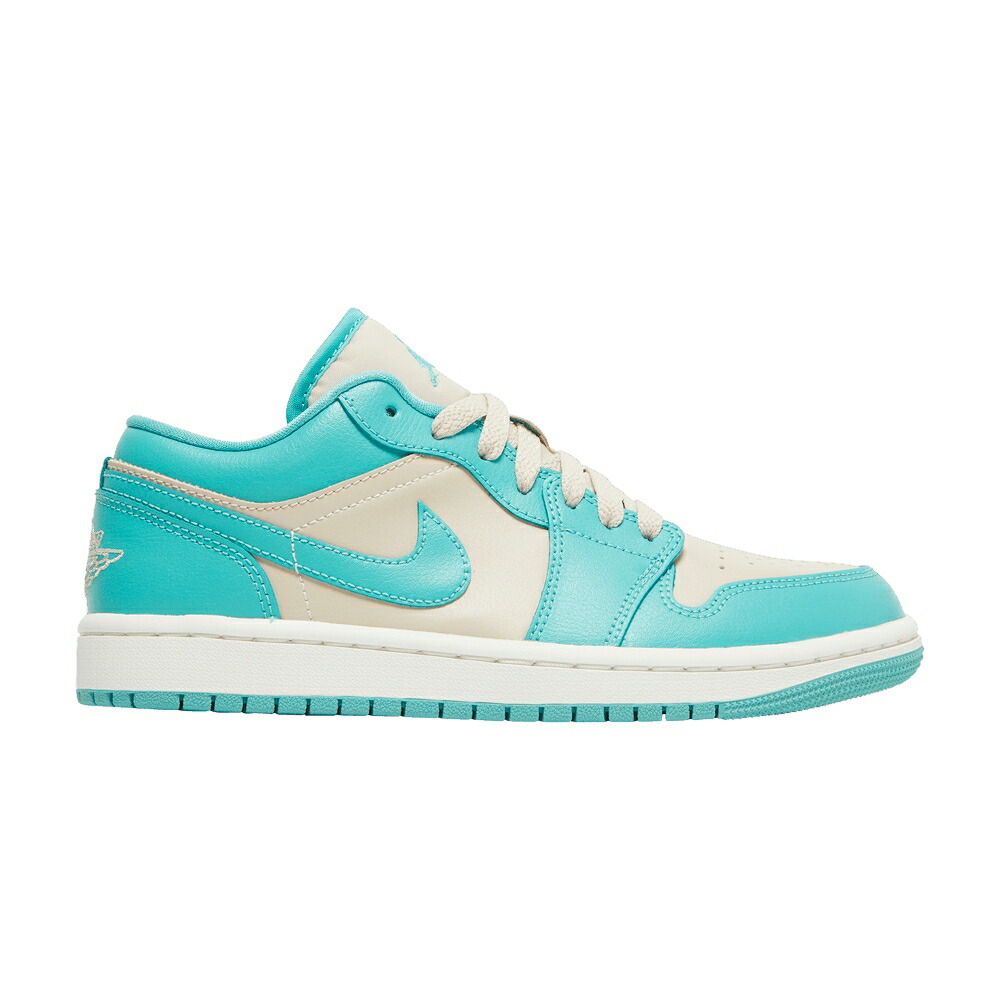 ナイキ ベージュ エアジョーダン TROPICAL BEIGE スニーカー レディース AIR JORDAN WMNS AIR JORDAN 1 LOW TEAL SANDY / TROPICAL TEAL SANDY BEIGE
