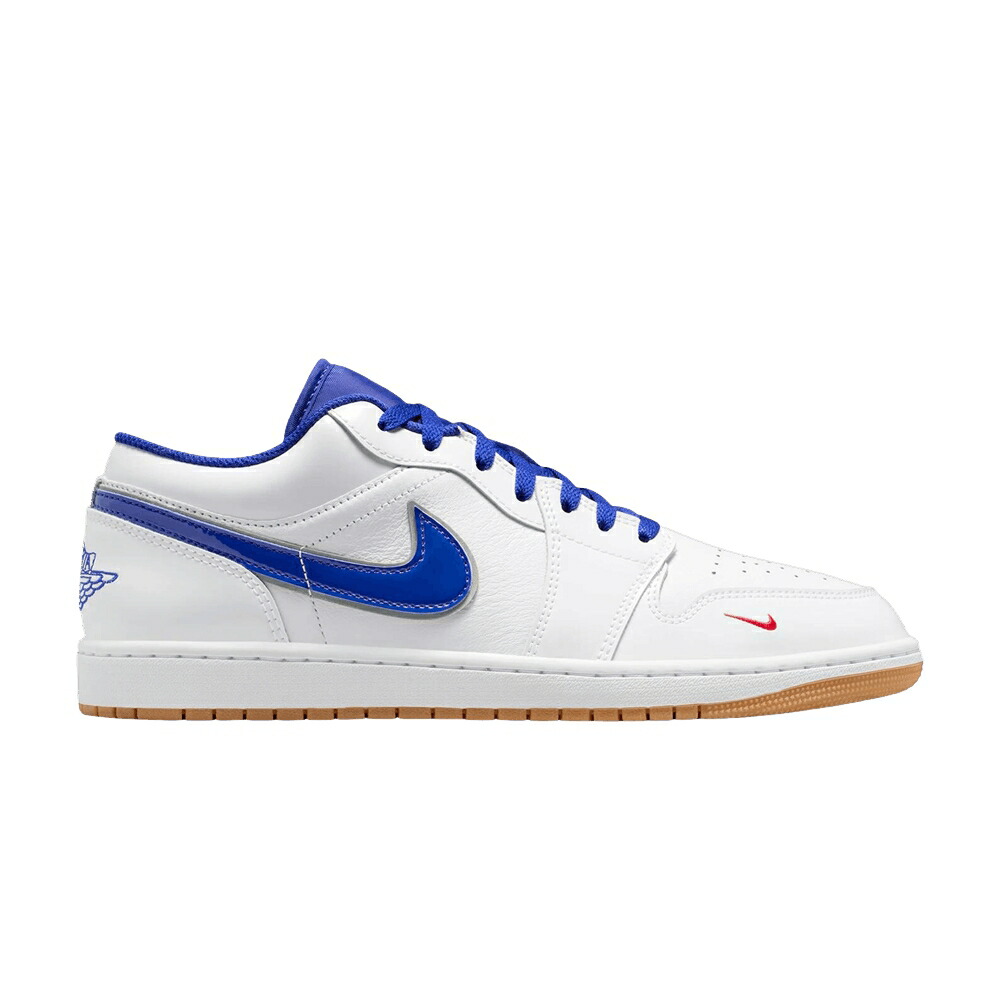 ナイキ 白いこと 白いこと 黄味がかった 黄み エアジョーダン \u0027DODGERS\u0027 スニーカー メンズ AIR JORDAN AIR JORDAN 1 LOW / WHITE OLD ROYAL GUM YELLOW 靴-メンズ靴
