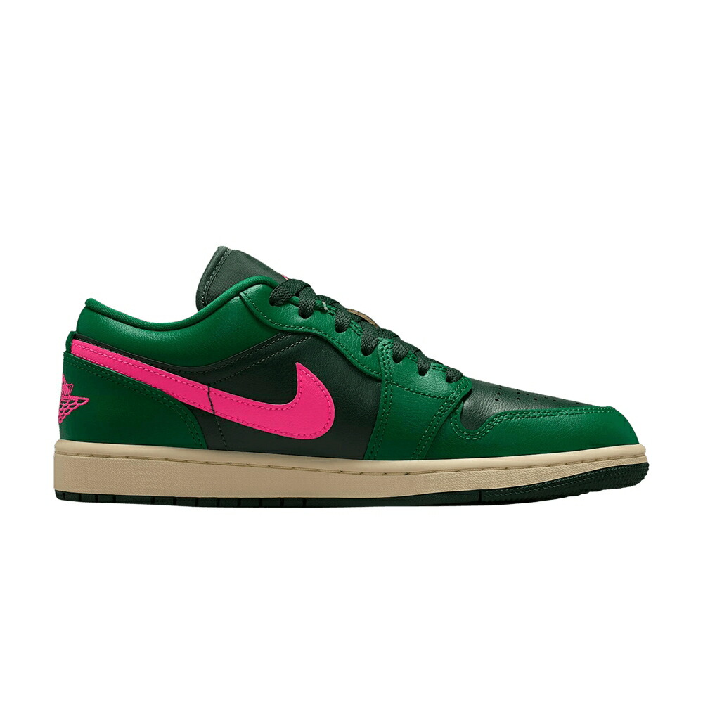 ナイキ さくら色 ブラジャー同盟罷工 エアジョーダン \u0027MALACHITE BLAST\u0027 スニーカー レディース AIR JORDAN WMNS AIR JORDAN 1 LOW PINK / MALACHITE PINK BLAST COCONUT レディース靴-靴