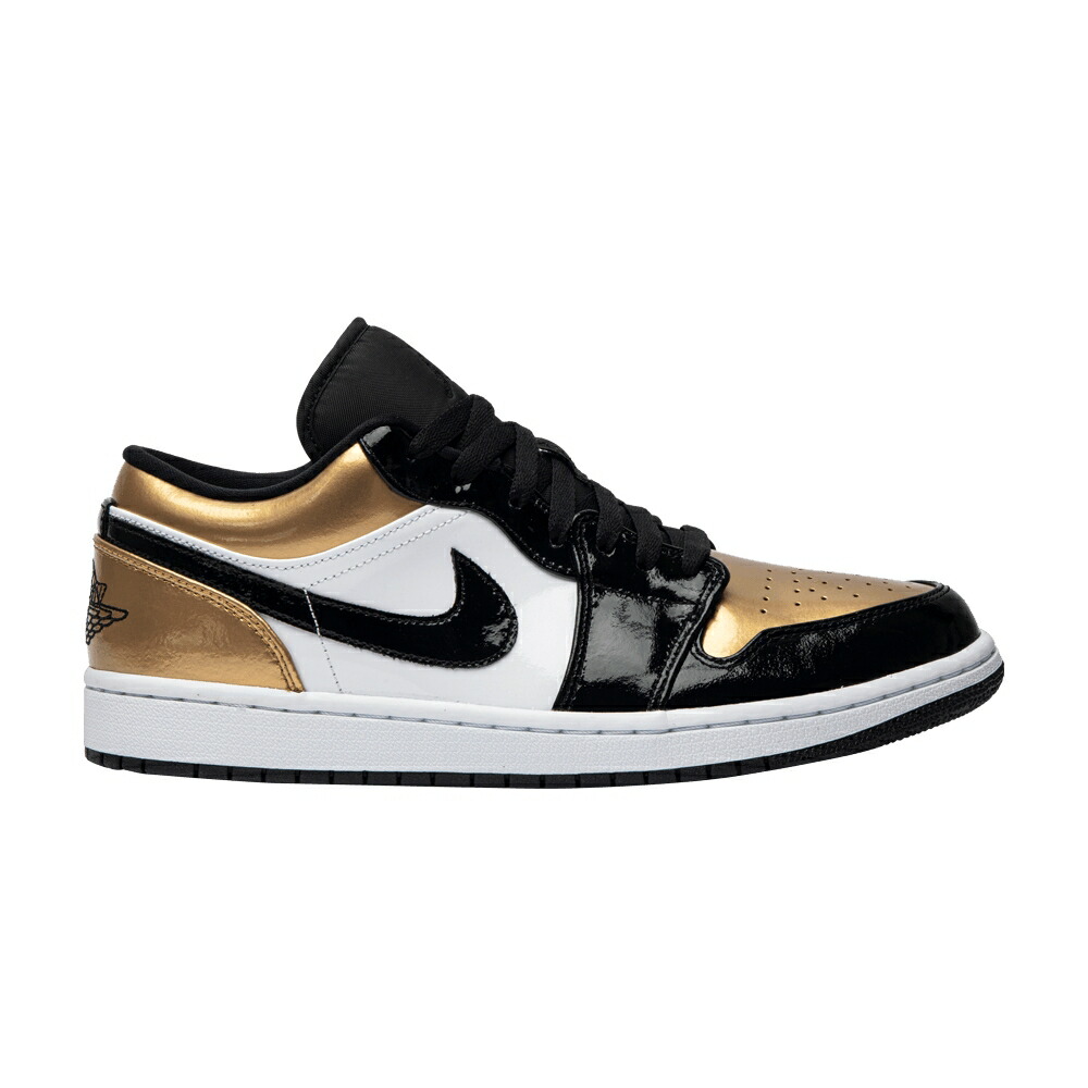 ナイキ ゴールド 白色 ホワイト 黒色 ブラック エアジョーダン 'GOLD TOE' スニーカー メンズ AIR JORDAN AIR JORDAN 1 LOW / METALLIC GOLD WHITE BLACK 101,750円