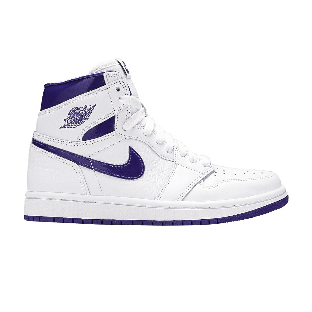 ナイキ ハイ 白色 ホワイト コート 紫 パープル エアジョーダン 'COURT PURPLE' ジュニア キッズ AIR JORDAN AIR JORDAN 1 RETRO HIGH OG PS / WHITE COURT PURPLE ベビー マタニティ スニーカー|スニケス