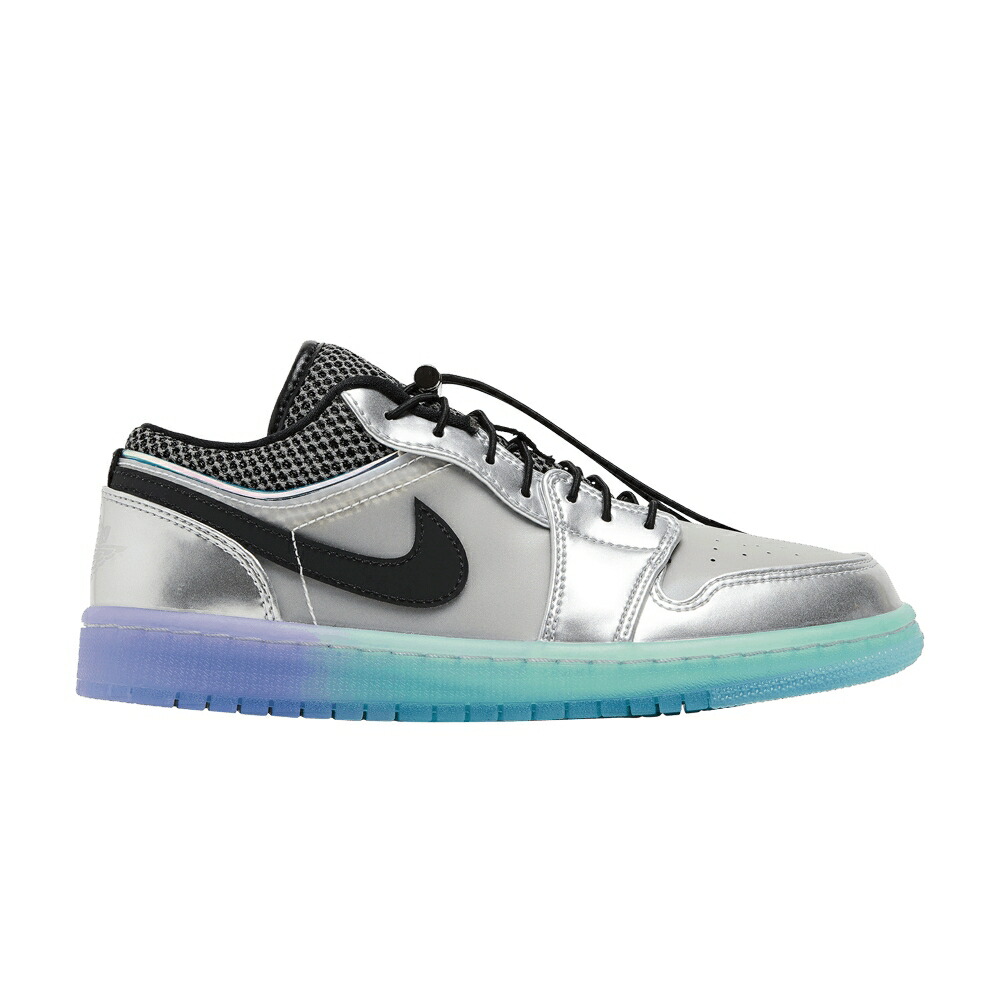 ナイキ 銀色 シルバー 白色 ホワイト エアジョーダン 'METALLIC GRADIENT' スニーカー レディース AIR JORDAN WMNS AIR JORDAN 1 LOW SE SILVER / WHITE MULTI COLOR METALLIC