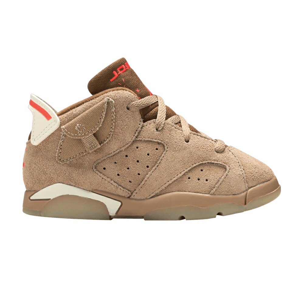 ナイキ カーキ エアジョーダン トラヴィススコット \u0027BRITISH KHAKI\u0027 もの言う花 AIR JORDAN TRAVIS SCOTT X AIR JORDAN 6 RETRO TD / BRITISH KHAKI SAIL BRIGHT
