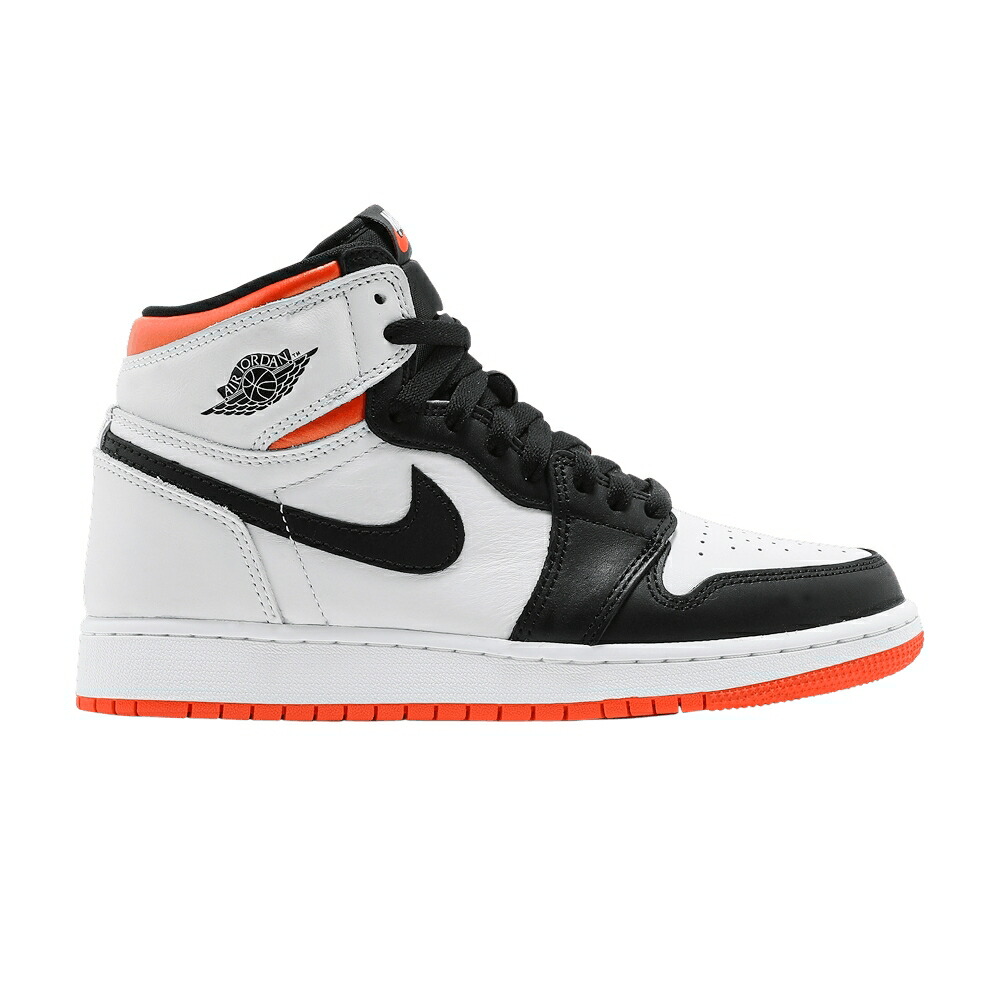 ナイキ ハイ 白色 ホワイト 橙 オレンジ 黒色 ブラック エアジョーダン 'ELECTRO ORANGE' ジュニア キッズ AIR JORDAN AIR JORDAN 1 RETRO HIGH OG GS / WHITE ELECTRO ORANGE BLACK ベビー マタニティ スニーカー