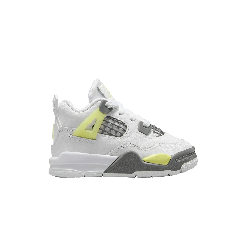 ナイキ 白色 ホワイト エアジョーダン 'LIGHT TWIST' ベビー AIR JORDAN AIR JORDAN 4 RETRO TD LEMON / WHITE LIGHT LEMON TWIST LIGHT