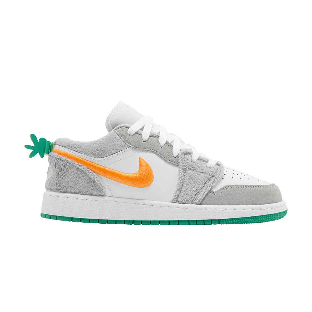 ナイキ 薄墨色 薄墨色 橙 オレンジ色 エアジョーダン \u0027RABBIT\u0027 お坊っちゃん キッズ AIR JORDAN AIR JORDAN 1 LOW GS / LIGHT SMOKE GREY TOTAL ORANGE もの言う花 マタニティ スニーカー