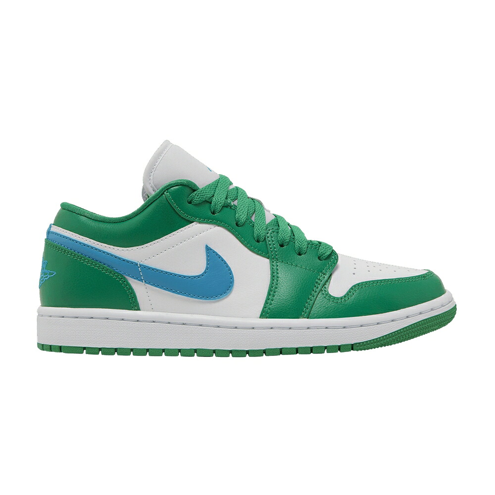ナイキ 緑 緑であること 白いこと 白いこと エアジョーダン \u0027LUCKY GREEN\u0027 スニーカー レディース AIR JORDAN WMNS AIR JORDAN 1 LOW / LUCKY GREEN AQUATONE WHITE レディース靴-スニーカー-靴