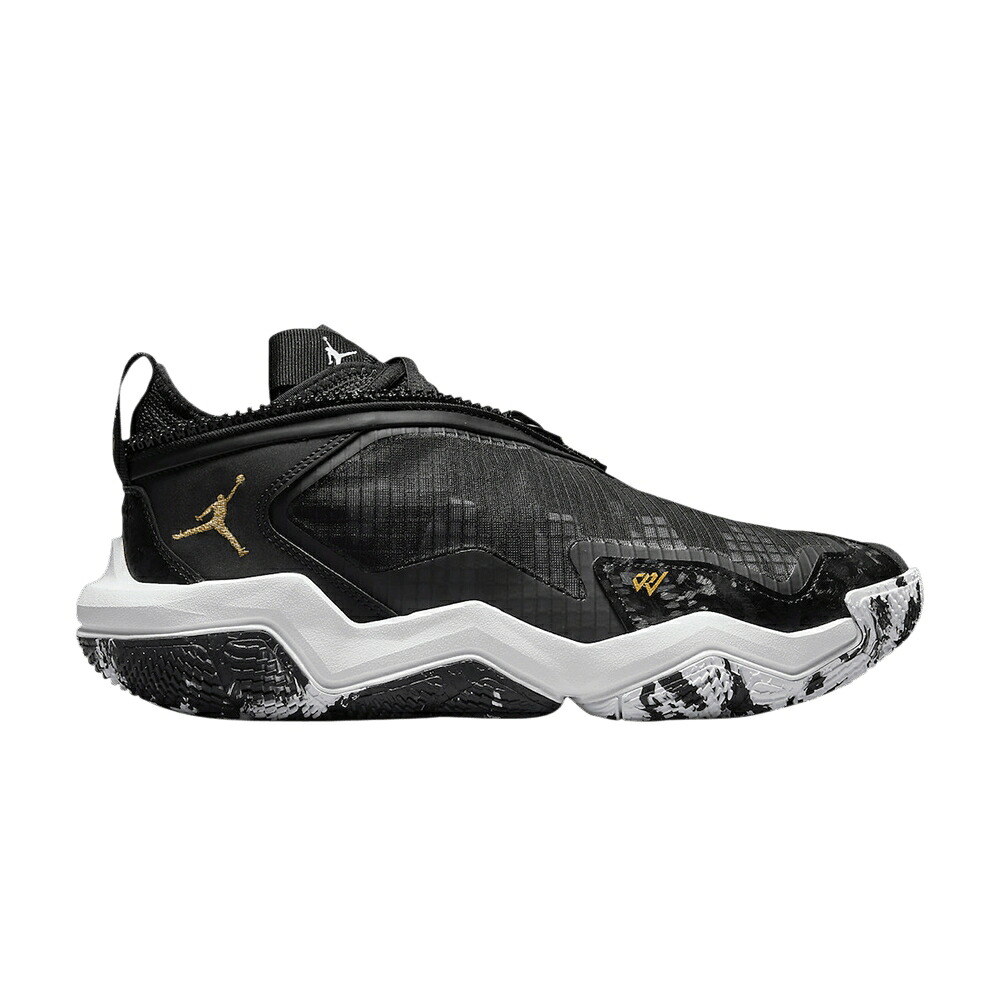 ナイキ 黒色 ブラック ゴールド 白色 ホワイト エアジョーダン ZER0.6 'BLACK GOLD' スニーカー メンズ AIR JORDAN AIR JORDAN WHY NOT / BLACK METALLIC GOLD WHITE｜スニケス