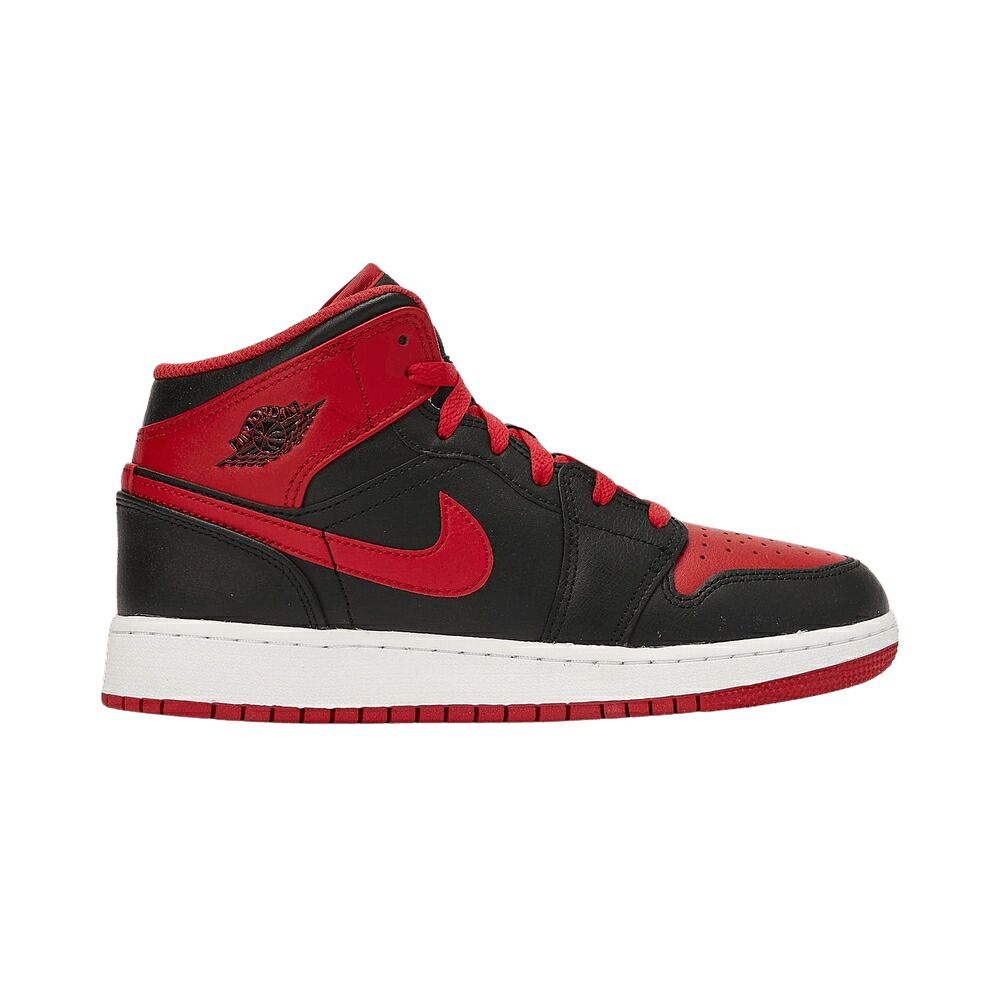 ナイキ ミッド 黒色 ブラック ファイア 赤 レッド 白色 ホワイト エアジョーダン 'ALTERNATE BRED' ジュニア キッズ AIR JORDAN AIR JORDAN 1 MID GS / BLACK FIRE RED WHITE ベビー マタニティ スニーカー
