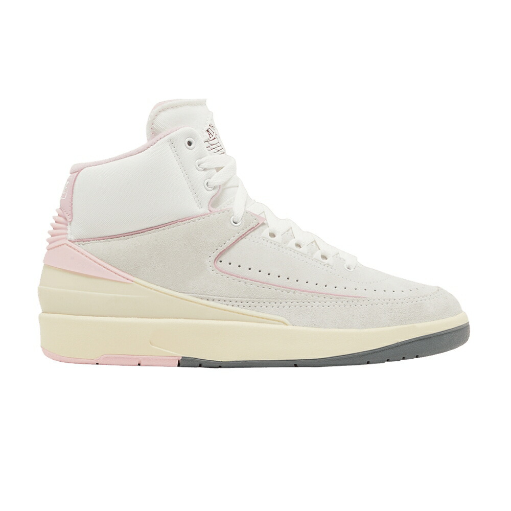 ナイキ 白色 ホワイト 赤 レッド エアジョーダン OFT PINK スニーカー レディース AIR JORDAN WMNS AIR JORDAN 2 RETRO / SUMMIT WHITE GYM RED MEDIUM SOFT