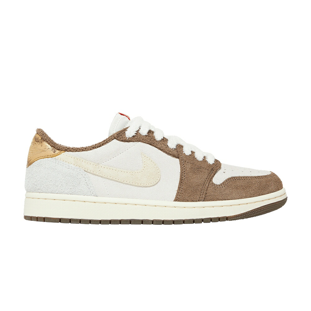 ナイキ ゴールド エアジョーダン \u0027YEAR RABBIT\u0027 スニーカー メンズ AIR JORDAN AIR JORDAN 1 RETRO LOW OG OF THE / PALOMINO METALLIC GOLD