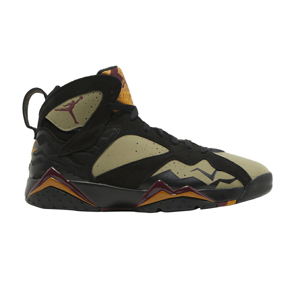 ナイキ 黒いこと 黒いこと 赤 赤いこと エアジョーダン \u0027BLACK OLIVE\u0027 スニーカー メンズ AIR JORDAN AIR JORDAN 7 RETRO / BLACK CHERRYWOOD RED NEUTRAL