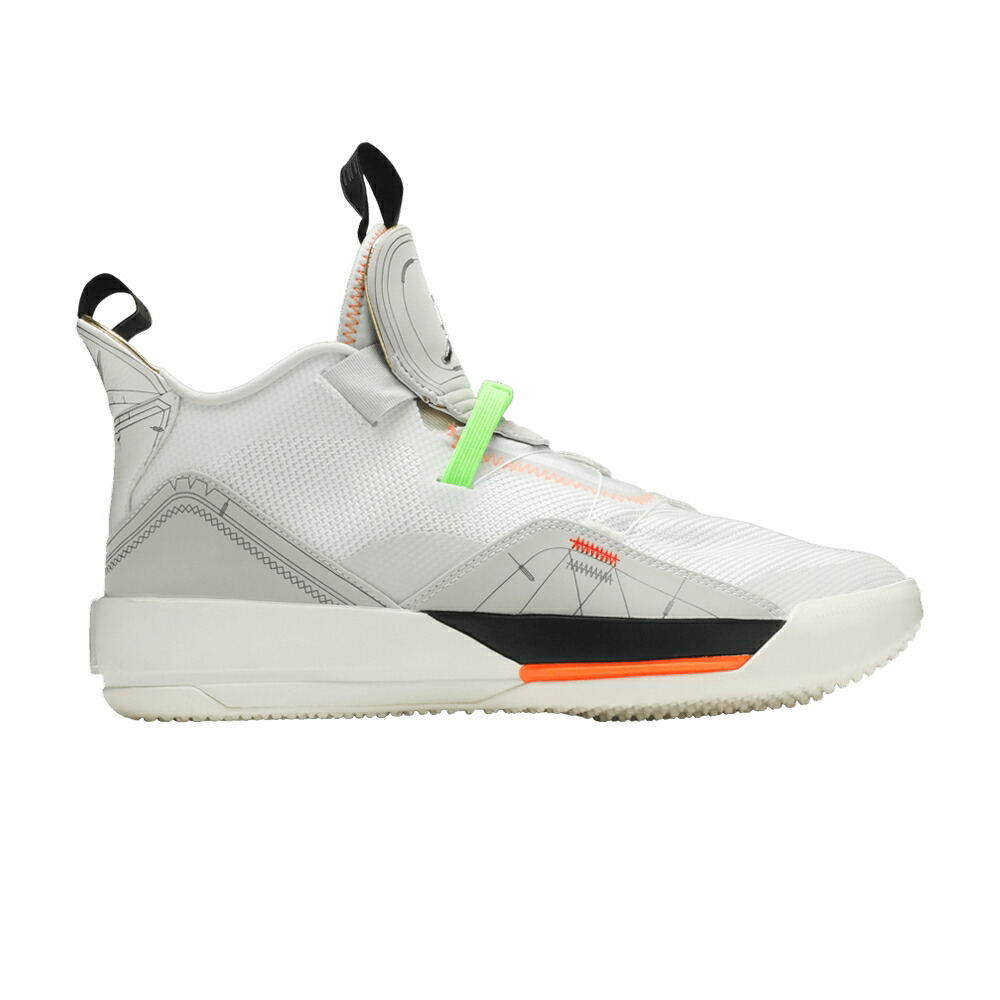 ナイキ 灰色 グレー 白色 ホワイト エアジョーダン VAST GREY スニーカー メンズ AIR JORDAN AIR JORDAN 33 / VAST GREY CONE SAIL WHITE