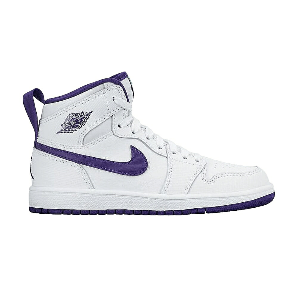 ナイキ ハイ 白色 ホワイト コート 紫 パープル エアジョーダン 'COURT PURPLE' スニーカー メンズ AIR JORDAN AIR JORDAN 1 RETRO HIGH GP / WHITE COURT PURPLE LIGHT RTR