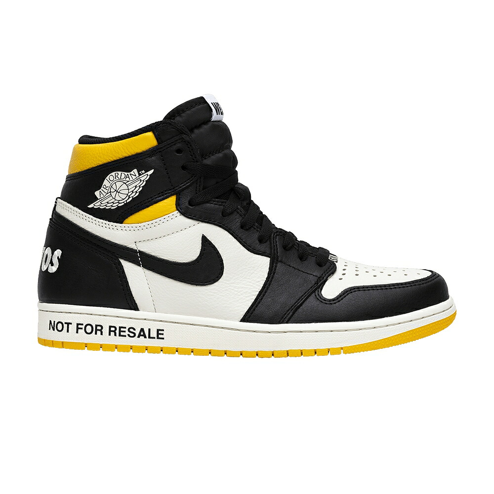 ナイキ 御機嫌 黒いこと 黒いこと エアジョーダン \u0027NOT RESALE\u0027 スニーカー メンズ AIR JORDAN AIR JORDAN 1 RETRO HIGH OG NRG FOR / SAIL BLACK VARSITY MAIZE