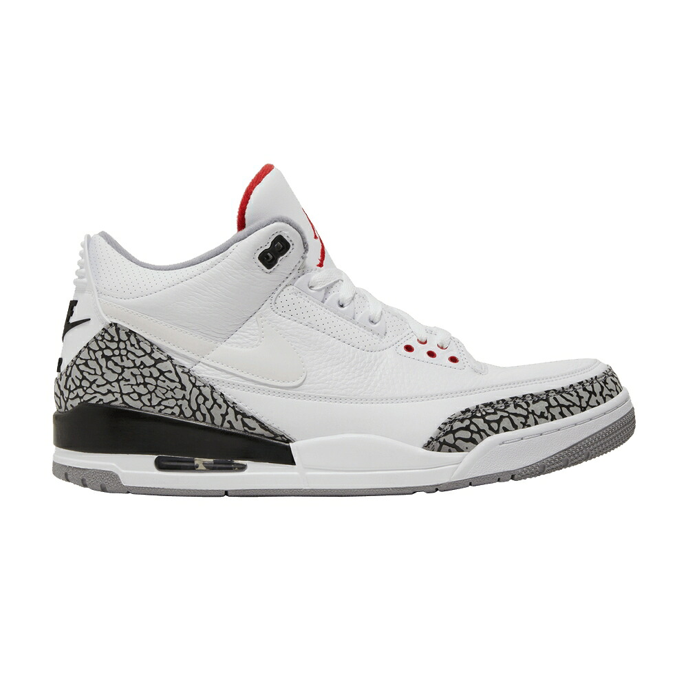 ナイキ 白いこと 白いこと 火の手 赤 赤いこと 黒いこと 黒いこと エアジョーダン \u0027WHITE CEMENT\u0027 スニーカー メンズ AIR JORDAN AIR JORDAN 3 RETRO JTH NRG / WHITE FIRE RED BLACK WHITE