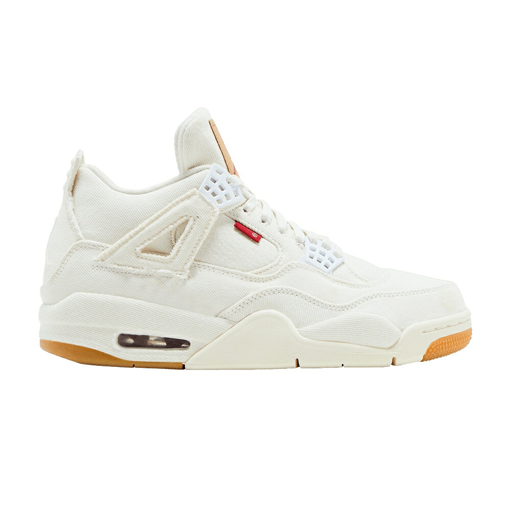 ナイキ 白いこと 白いこと エアジョーダン LEVI\u0027S \u0027WHITE DENIM\u0027 スニーカー メンズ AIR JORDAN X AIR JORDAN 4 RETRO / WHITE WHITE WHITE