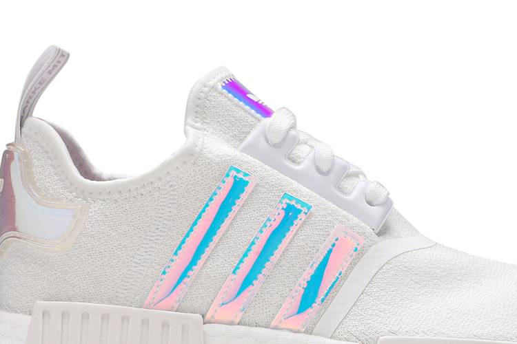アディダス 白色 ホワイト 銀色 シルバー NMD_R1 'WHITE IRIDESCENT' スニーカー レディース レディース靴 | ispd-haiti.org