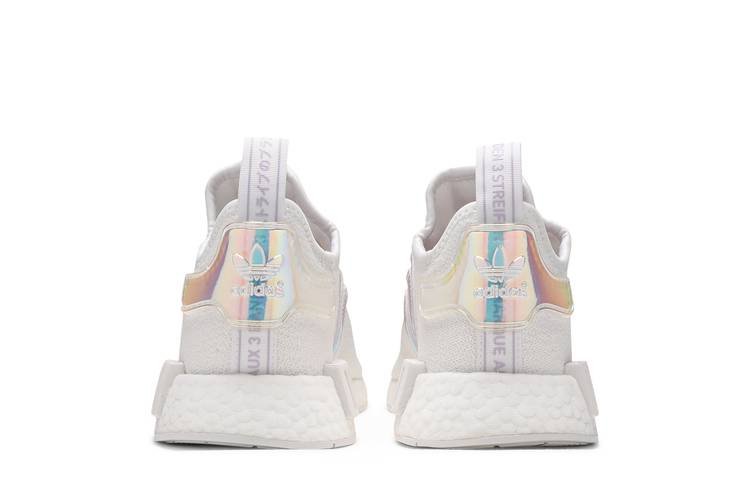 アディダス 白色 ホワイト 銀色 シルバー NMD_R1 'WHITE IRIDESCENT' スニーカー レディース レディース靴 | ispd-haiti.org