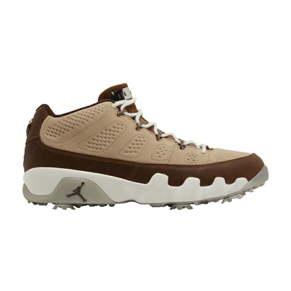 ナイキ ゴルフ 白いこと 白いこと エアジョーダン \u0027WOODGRAIN\u0027 スニーカー メンズ AIR JORDAN HAPPY LIFE WOOD X AIR JORDAN 9 LOW GOLF / HEMP EARTH BURNT SUNRISE WHITE