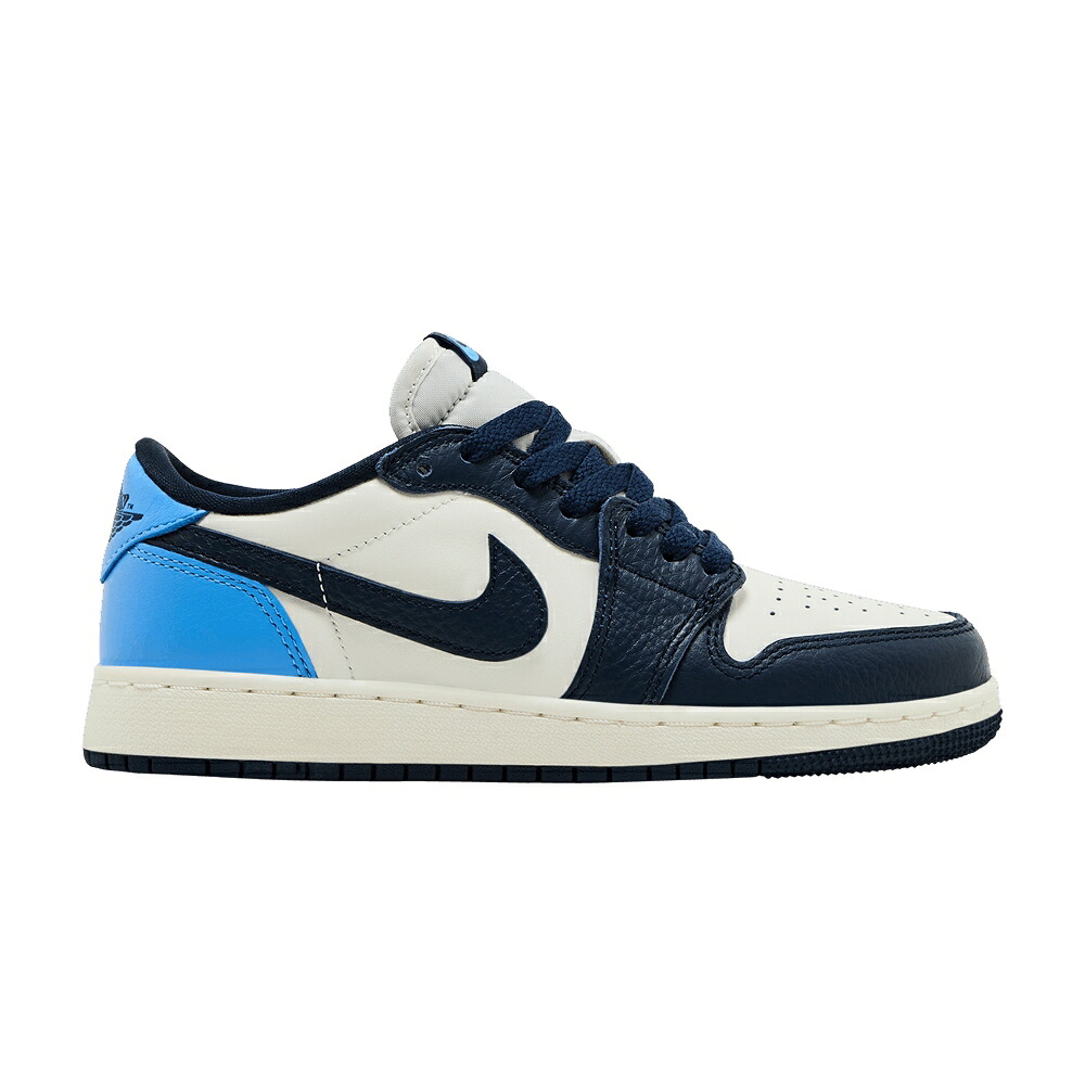 ナイキ 青色 ブルー エアジョーダン 'OBSIDIAN UNC' ジュニア キッズ AIR JORDAN AIR JORDAN 1 RETRO LOW OG GS / OBSIDIAN UNIVERSITY BLUE SAIL ベビー マタニティ スニーカー｜スニケス