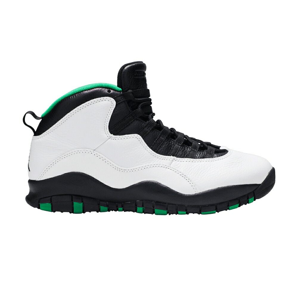 ナイキ 白色 ホワイト 黒色 ブラック 緑 グリーン 黄色 イエロー エアジョーダン EATTLE スニーカー メンズ AIR JORDAN AIR JORDAN 10 RETRO 2019 / WHITE BLACK KELLY GREEN YELLOW