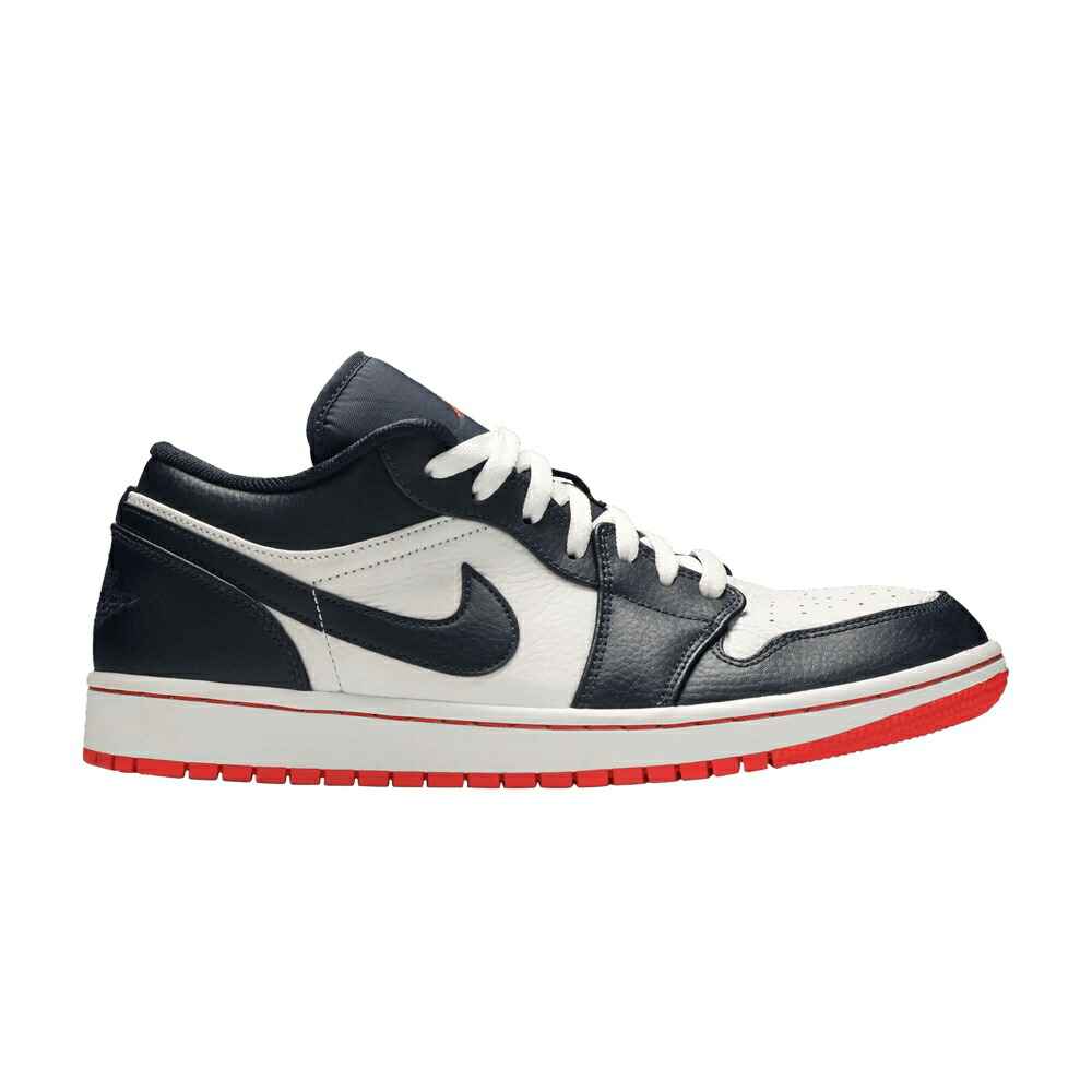 ナイキ 白色 ホワイト エアジョーダン 'OBSIDIAN EMBER' スニーカー メンズ AIR JORDAN AIR JORDAN 1 RETRO LOW / OBSIDIAN EMBER GLOW WHITE