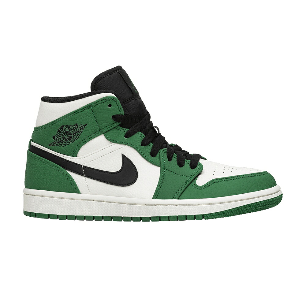 ナイキ ミッド 緑 緑であること 黒いこと 黒いこと エアジョーダン \u0027PINE GREEN\u0027 スニーカー メンズ AIR JORDAN AIR JORDAN 1 MID / PINE GREEN SAIL BLACK