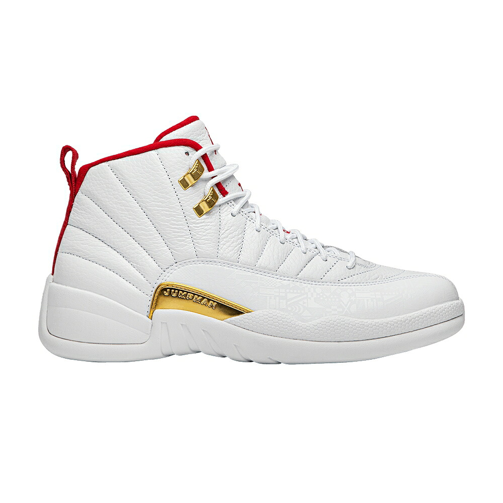 ナイキ 白いこと 白いこと 赤 赤いこと エアジョーダン \u0027FIBA\u0027 スニーカー メンズ AIR JORDAN AIR JORDAN 12 RETRO / WHITE UNIVERSITY RED METALLIC
