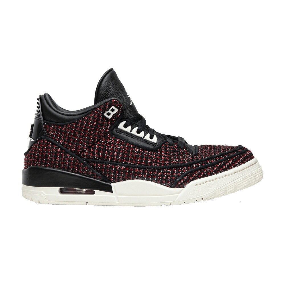 ナイキ 赤 赤いこと 黒いこと 黒いこと エアジョーダン \u0027UNIVERSITY RED\u0027 スニーカー レディース AIR JORDAN ANNA WINTOUR X WMNS AIR JORDAN 3 RETRO / UNIVERSITY RED SAIL BLACK