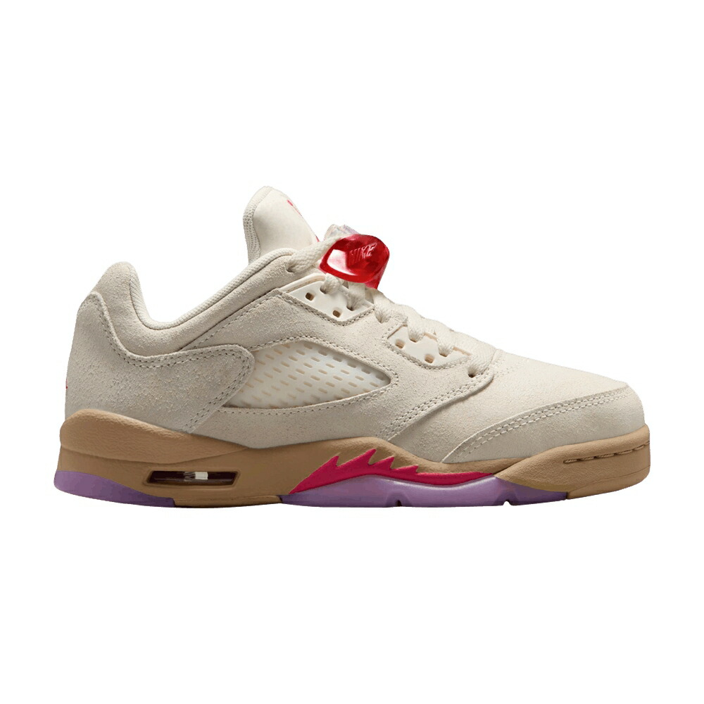 ナイキ アイボリー フュージョン 赤 レッド エアジョーダン 'PEANUT & JELLY' ジュニア キッズ AIR JORDAN AIR JORDAN 5 RETRO LOW GS BUTTER / PALE IVORY FUSION RED DESERT ベビー マタニティ スニーカー