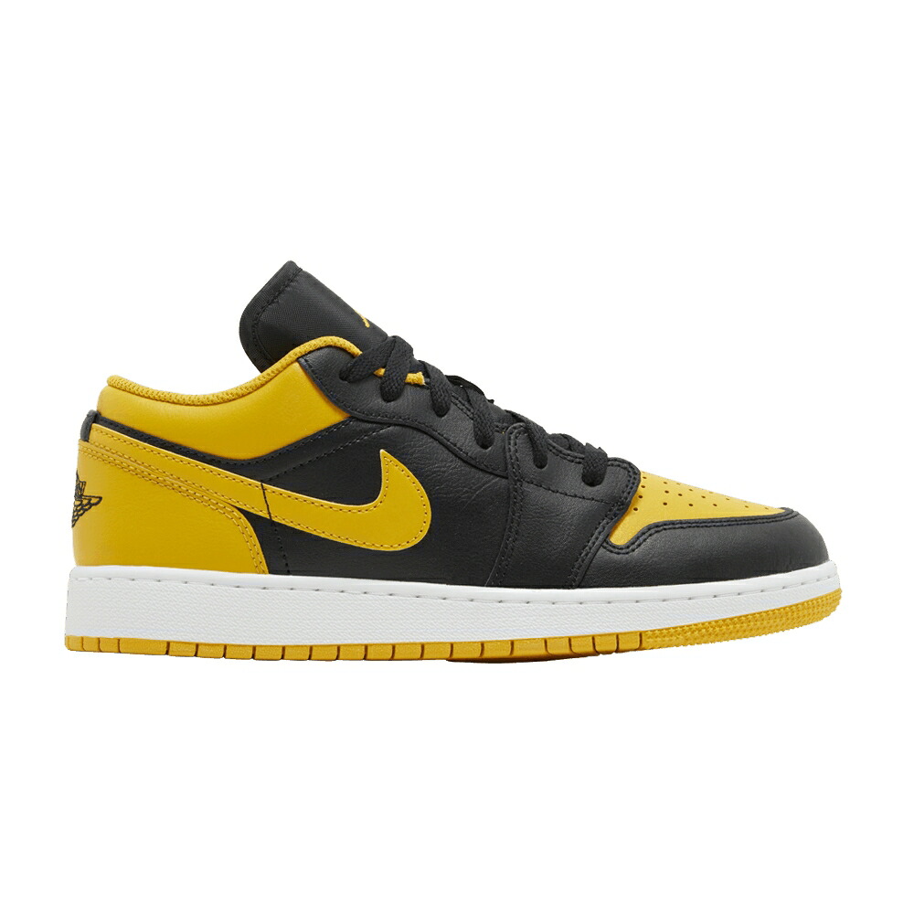 ナイキ 黒色 ブラック 黄色 イエロー 白色 ホワイト エアジョーダン 'YELLOW OCHRE' ジュニア キッズ AIR JORDAN AIR JORDAN 1 LOW GS / BLACK YELLOW OCHRE WHITE ベビー マタニティ スニーカー
