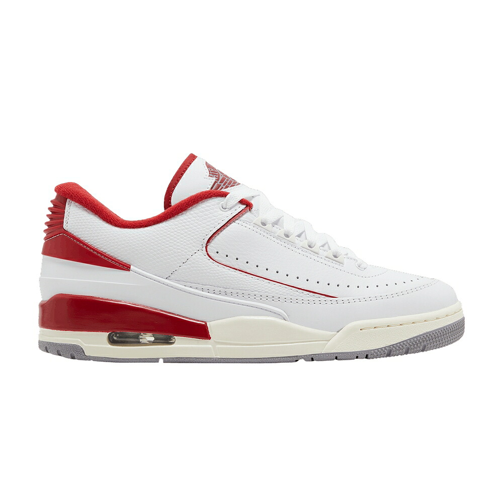 ナイキ 白色 ホワイト 赤 レッド 灰色 シメント エアジョーダン 'WHITE RED' スニーカー メンズ AIR JORDAN AIR JORDAN 2/3 VARSITY / WHITE VARSITY RED SAIL CEMENT|スニケス