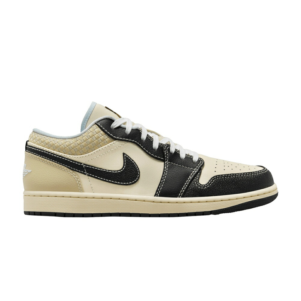 ナイキ 黒色 ブラック チーム エアジョーダン COCONUT BLACK スニーカー メンズ AIR JORDAN AIR JORDAN 1 LOW SE MILK / COCONUT MILK BLACK MUSLIN TEAM